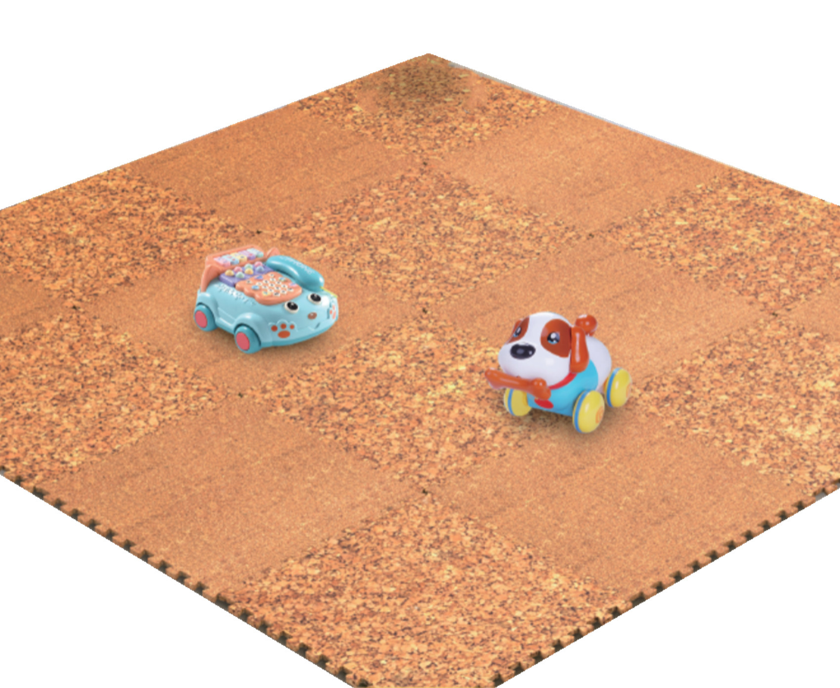 Eco Antiskid Natural Cork Pads Rectangular Cork Puzzle Mat Placemats 60x60cm