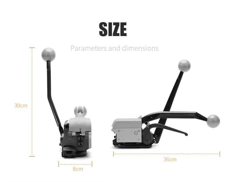Steel Belt Buckle-free Manual Baler Buckle Free Sealless Steel Strapping Hand Tool Packing Machine For Steel Belt