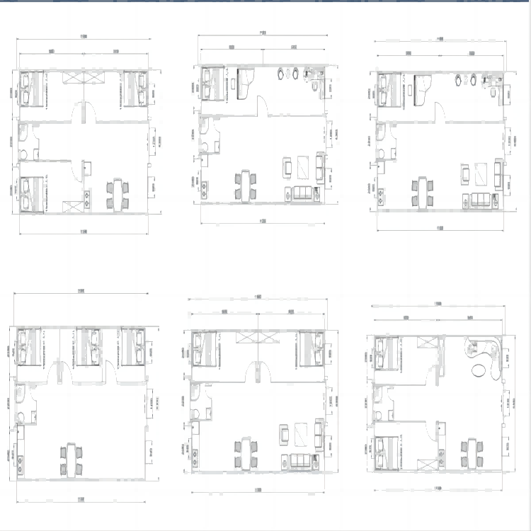 Steel Structure Luxury House Villa 20ft 40ft Flat Pack Expandable Container House
