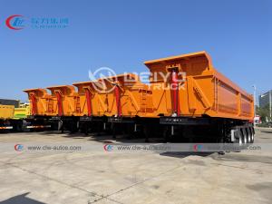 Buy cheap Jost 4 Axle Rear Tipping Dump Truck Trailer 50t 60tons Mine Sand Stone Gravel Loading product