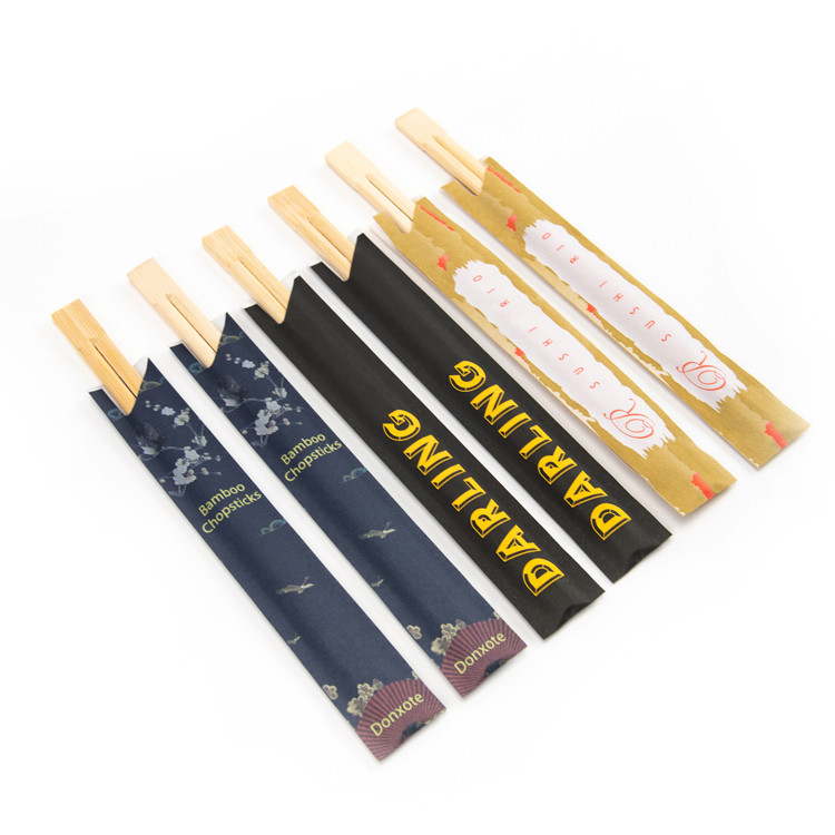 Chinese food custom size biodegradable sushi disposable brown natural edible chopsticks