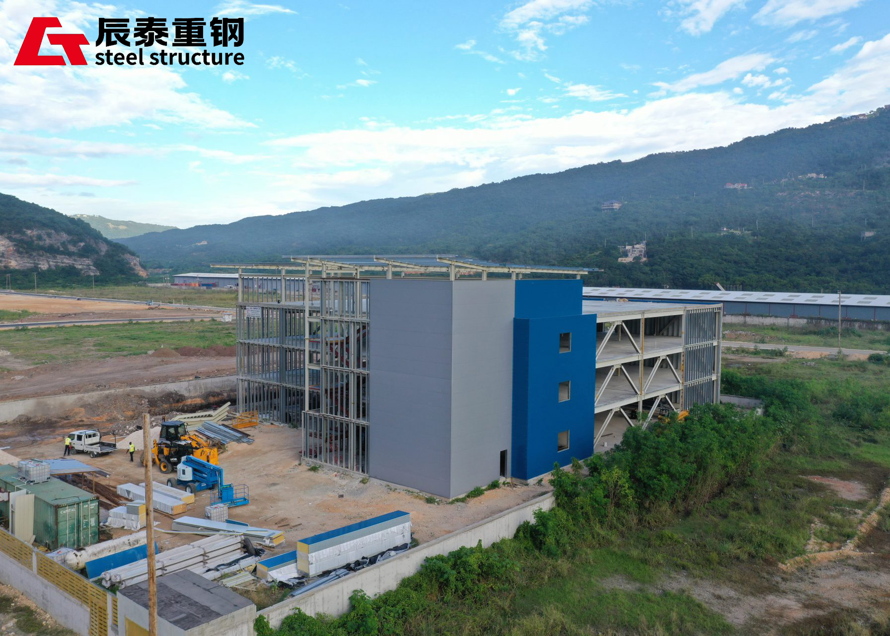 Multistory Steel Structure Office Building Department Prefab Steel Commercial Buildings