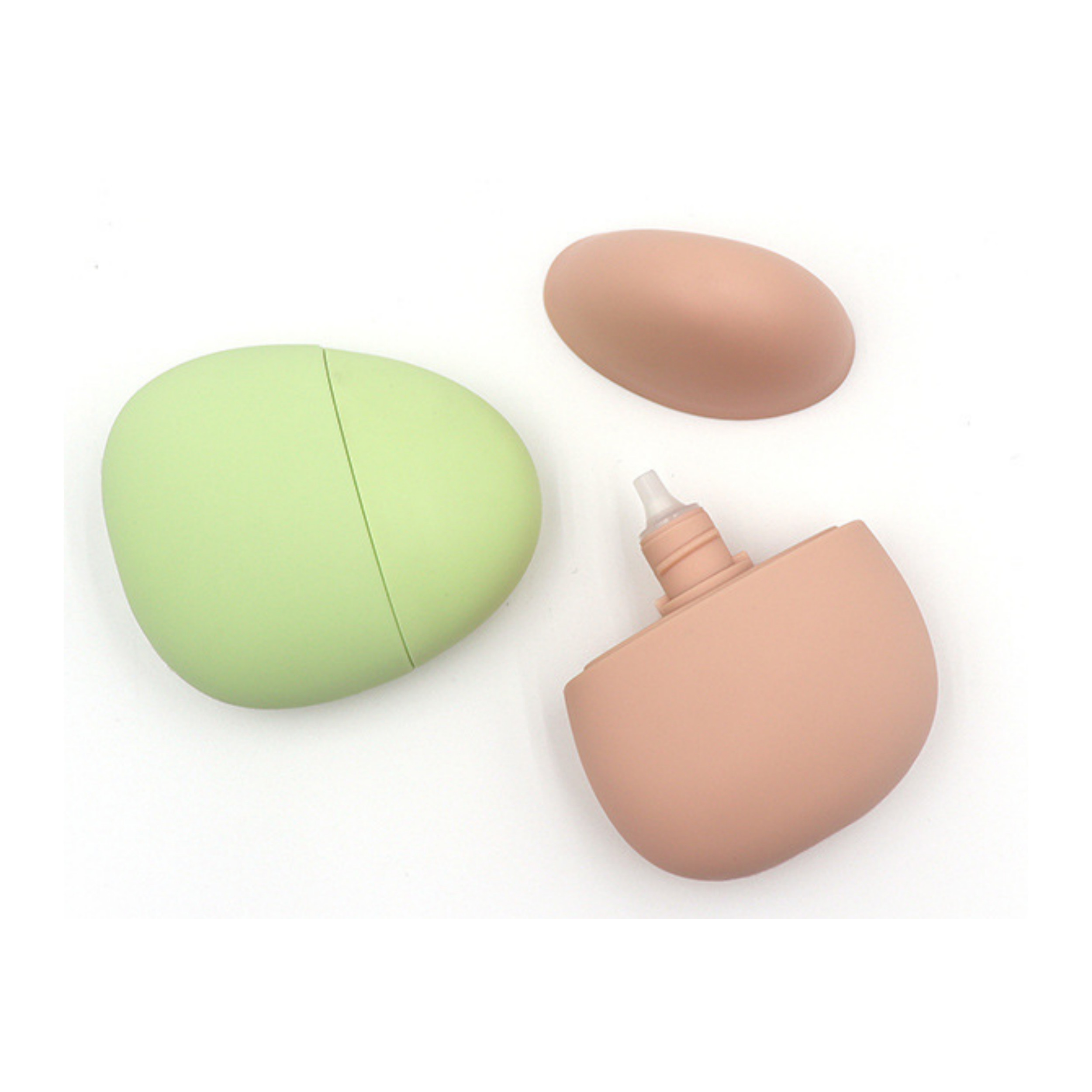 40ml Orange Pink Green Pebble Shape Empty Bottle For Sunscreen Lotion Hand Cream