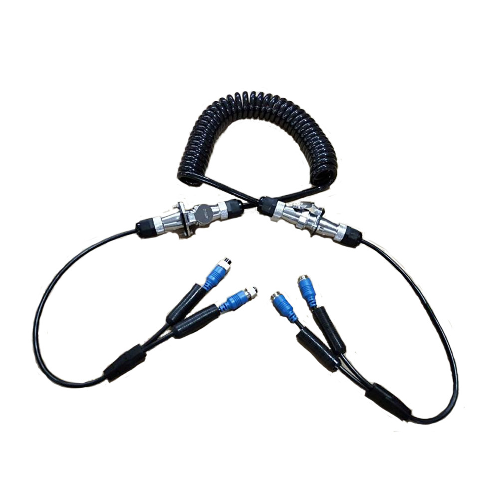 7 Core Car Reverse Camera Cable / Extension Cable For Security Cameras
