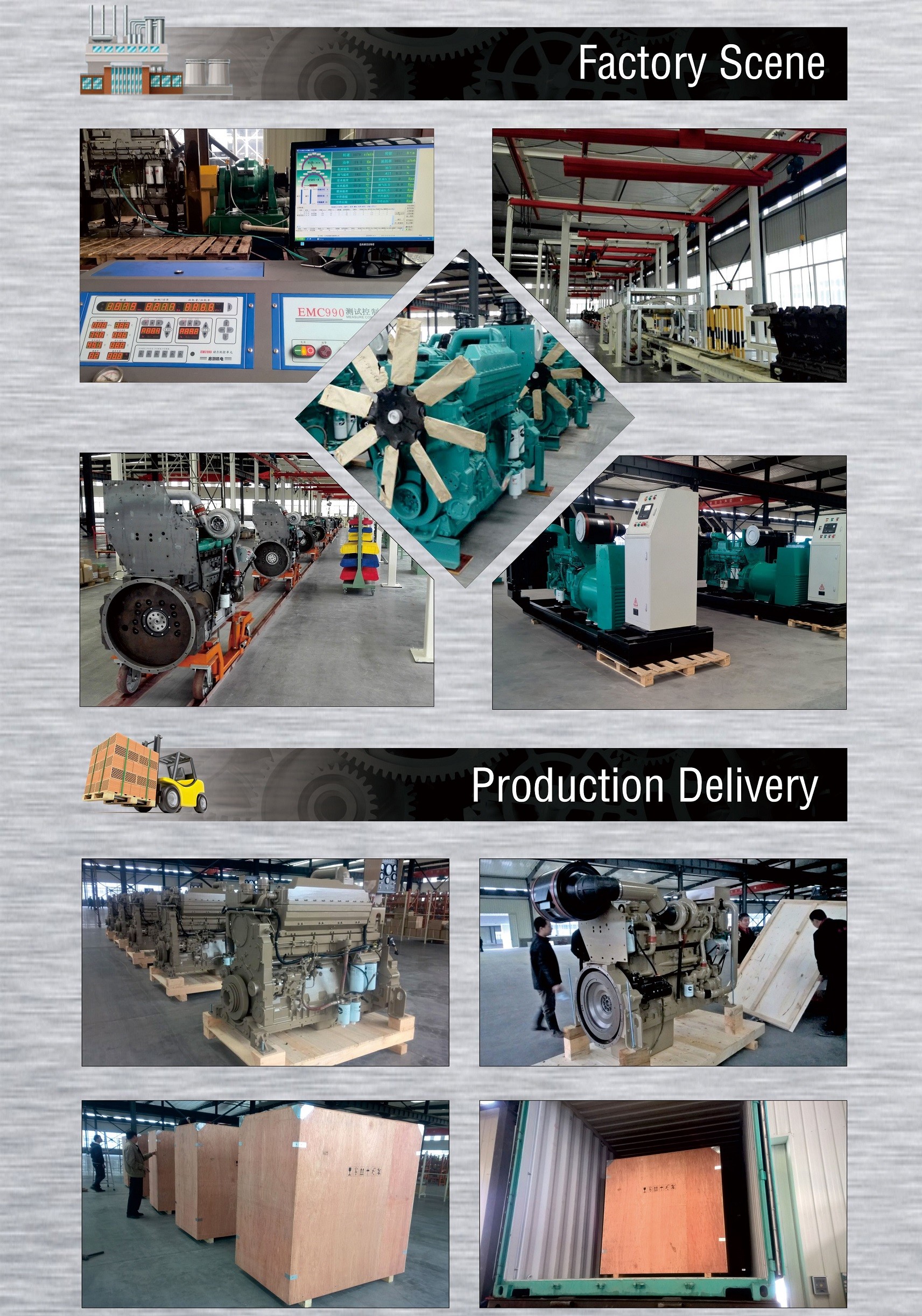 Construction Machine CCEC KTTA19-C700 Diesel Engine For Truck