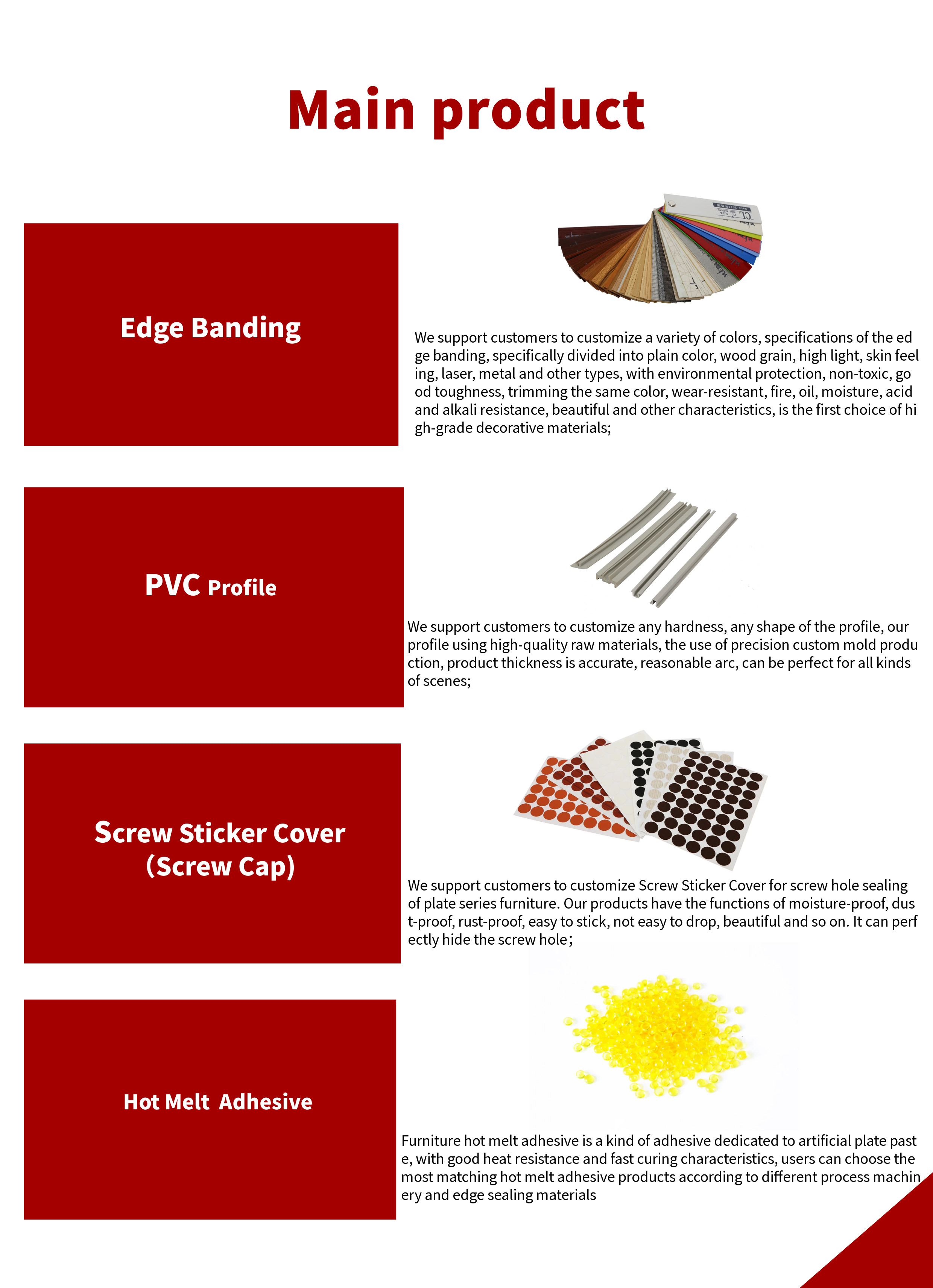 Odorless Plastic Extruded Profiles For Furniture Fittings Grey Black