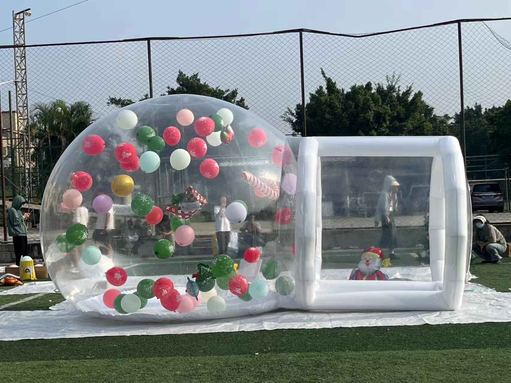Transparent Inflatable Bubble Tent Bubble House 5m With Blower