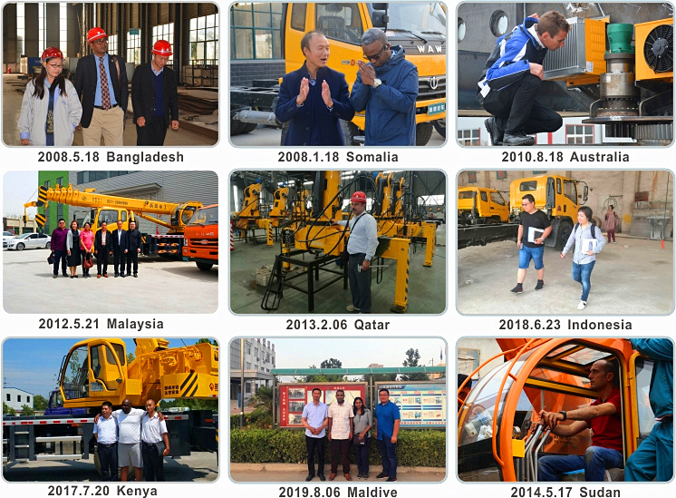 Telescopic Boom Mini Jib Crane Customized 8 Ton Hydraulic Mobile Crane