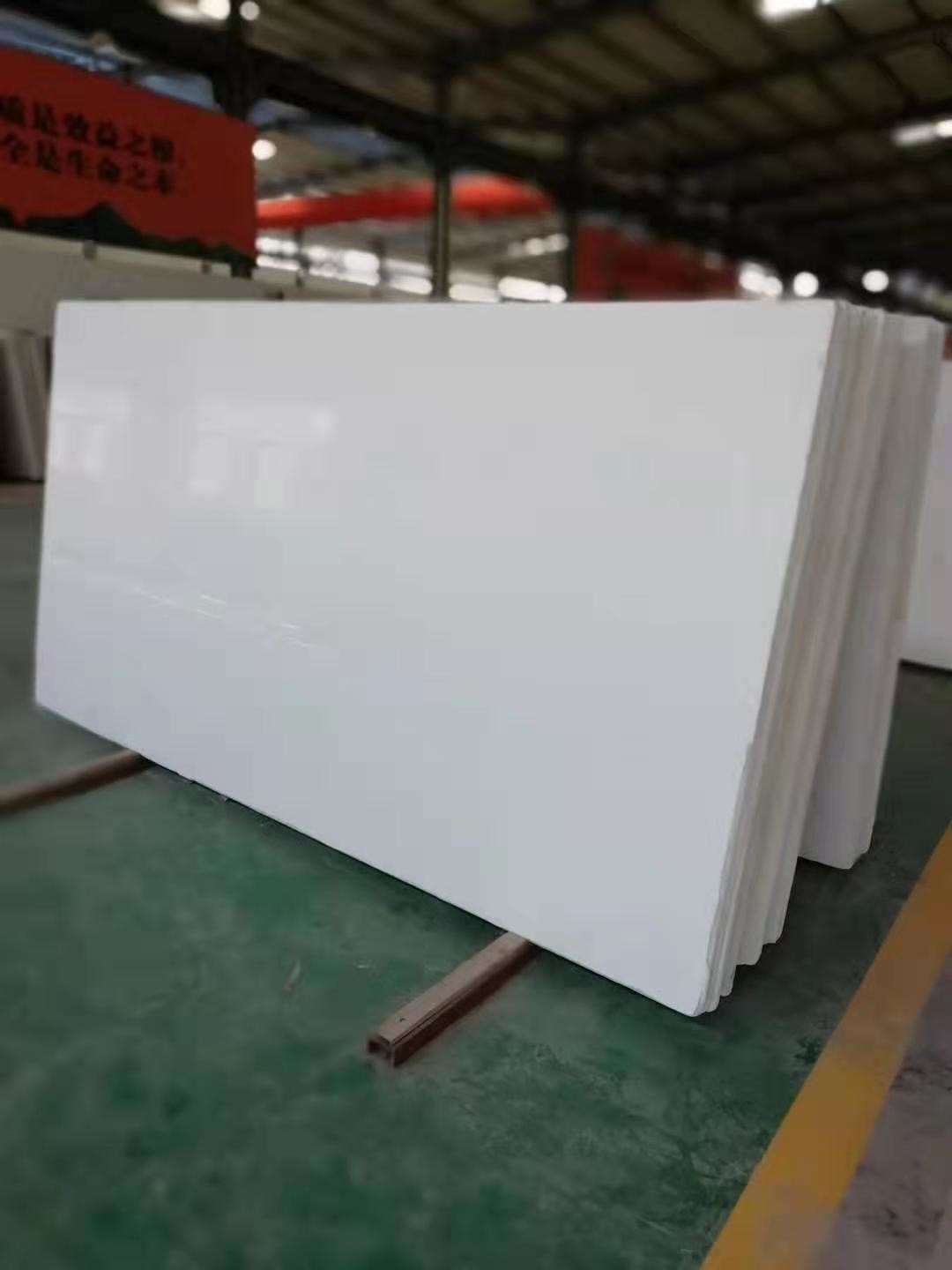 Nano Artificial Quartz Stone Crystal Extra White / Quartz Slab Porcelain Tile 60x60