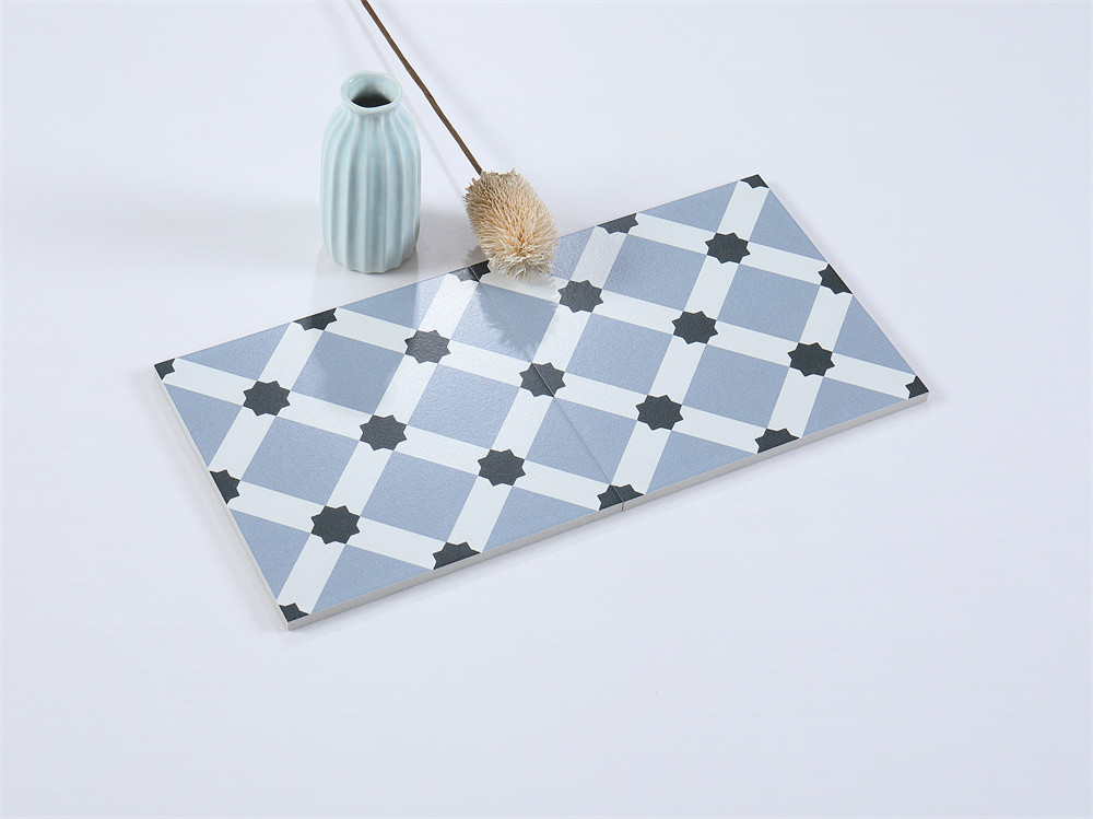 Blue Wear-Resistant 200x200mm Decorative Wall Tiles For Living Room And Durable Ceramic Rustic Tiles For Bedroom