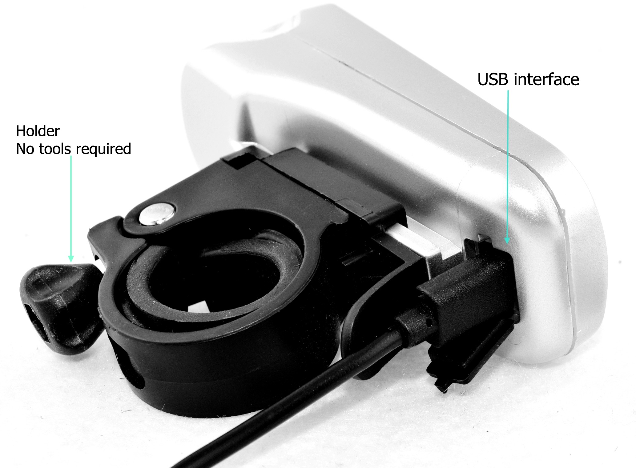 8.9*4*3.8cm USB LED Bicycle Light Rechargeable Headlight And Rear Light Set