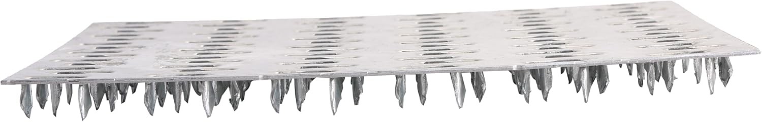 6x4 Inch Pronged Truss Flat Mending Plates Galvanized Steel With 8mm Nail Teeth