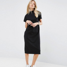 Fashion Compact Stone Wondering Beaded CuteTrim T Shirt Dress For Women