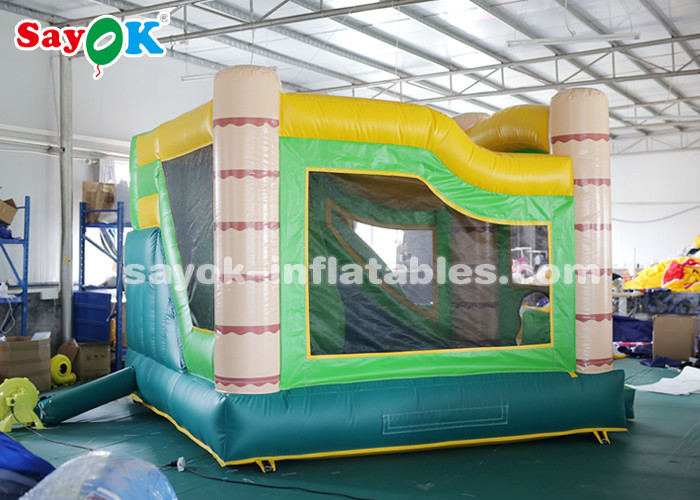 Kids Inflatable Slide 4*3.5*3.5m PVC Tarpauline Inflatable Bouncer Slide With Blower For Entertainment