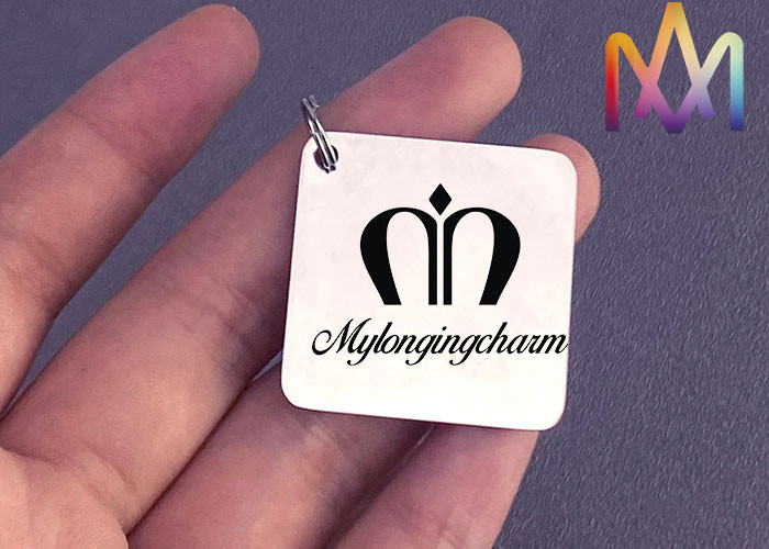 SS304 15mm Pet Dog Tags Custom Engraving Charms