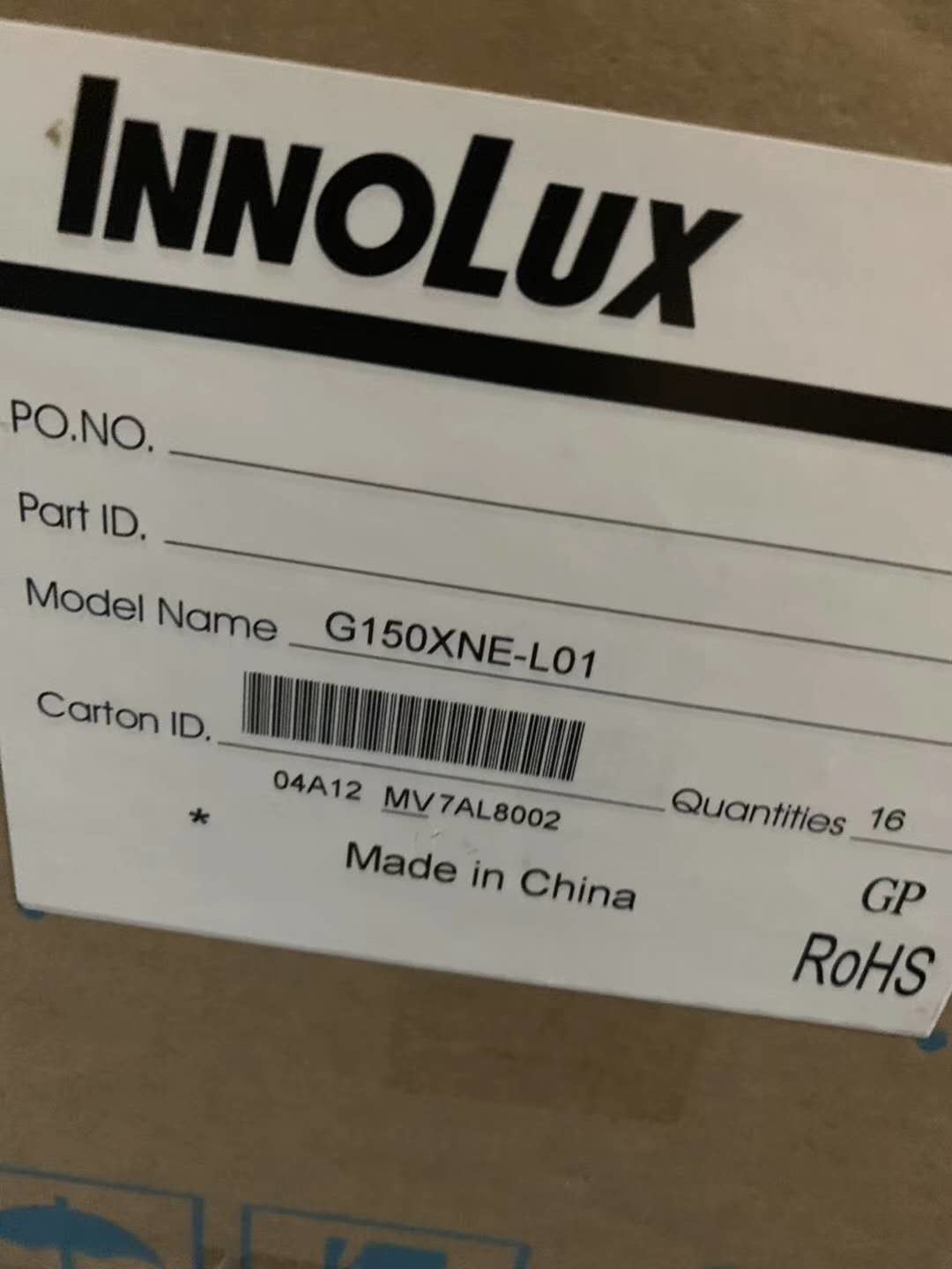 Innoux Industrial Panel Pc Touch Screen 15'' 500cd/m2 Brightness G150XNE-L01 L03