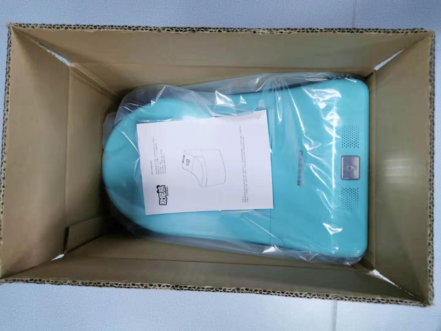 Blue Toilet Baby Seat Trainer with Sound and LED Light for 8M-6Years Old Kids