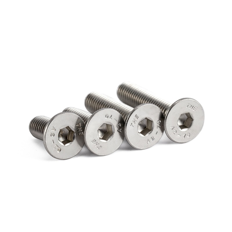 Customizable DIN ANSI Stainless Steel A2 70 A4 80 CSK Flat Head Hex Socket Bolt Screw
