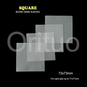 Buy cheap Square Clear Card Sleeves 73x73mm Size Doube Matte ISO product