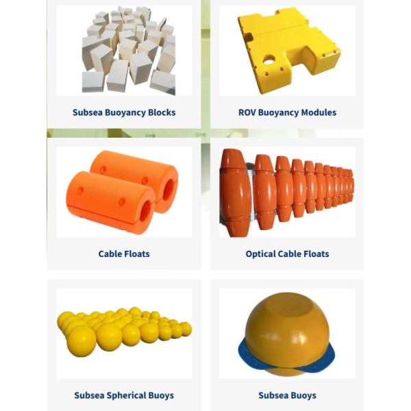 Subsea Buoyancy Floats Low Water Absorption High Strength 0.35-0.7g/cm³