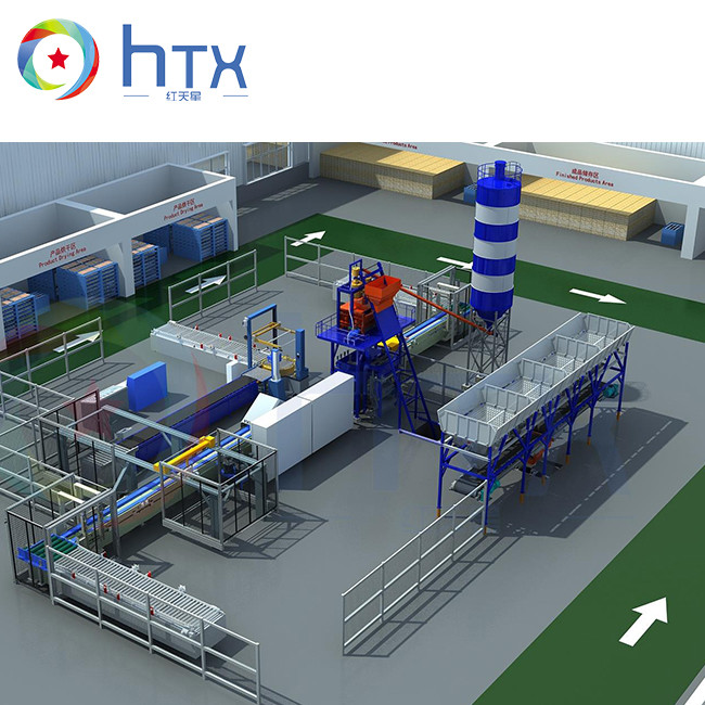 Precast Wet Mix Concrete Batching Plant Plastic Paver Cultured Concrete Wall Panel Machine