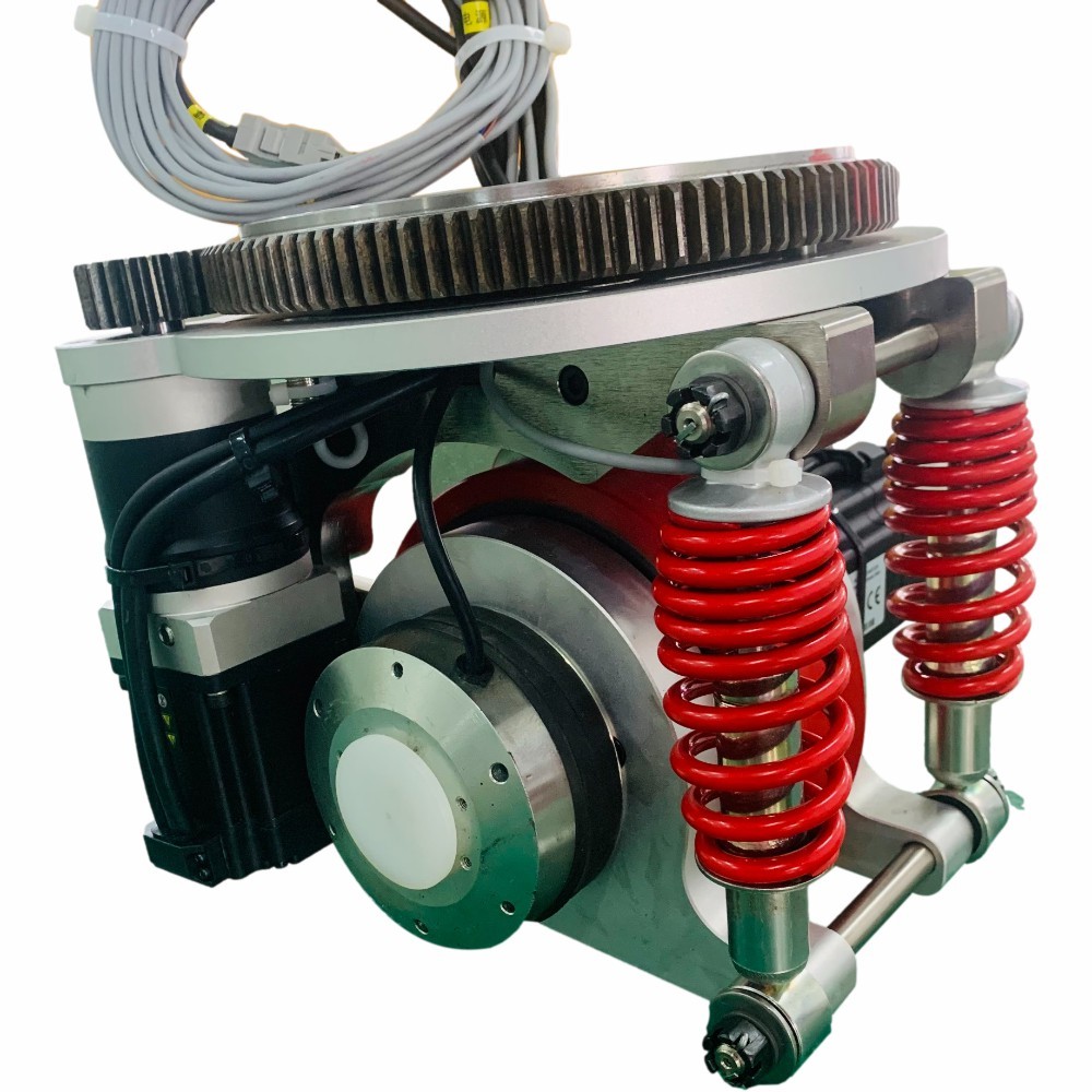 High Friction AGV Steering Drive Wheel Industrial Automation Spare Parts Dia 125mm
