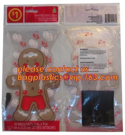 OPP plastic printing transparent sandwich goodie wedding christmas cookie packaging bread halloween candy bag bagease