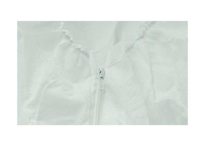 50GSM Full Body Protection Suit / White Disposable Protective Clothing