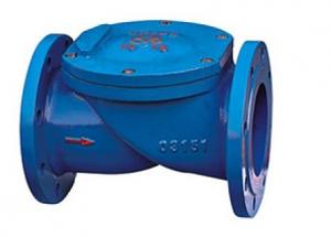 China H44X (SFCV) Cast Iron Flange rubber disc check valve for pump, weak corrosive fluid on sale