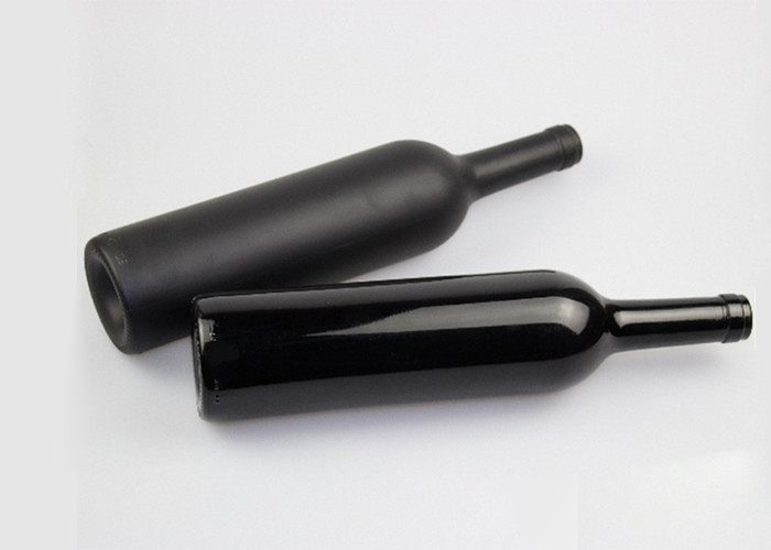 Black Frosted Wine Bottles Fashionable Appearance OEM ODM Service
