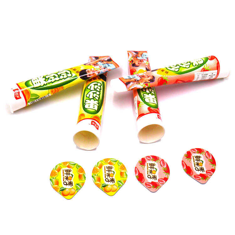 Custom Printing 22mm To 144mm Aluminum Foil Lid Paper Tube 120 Micron