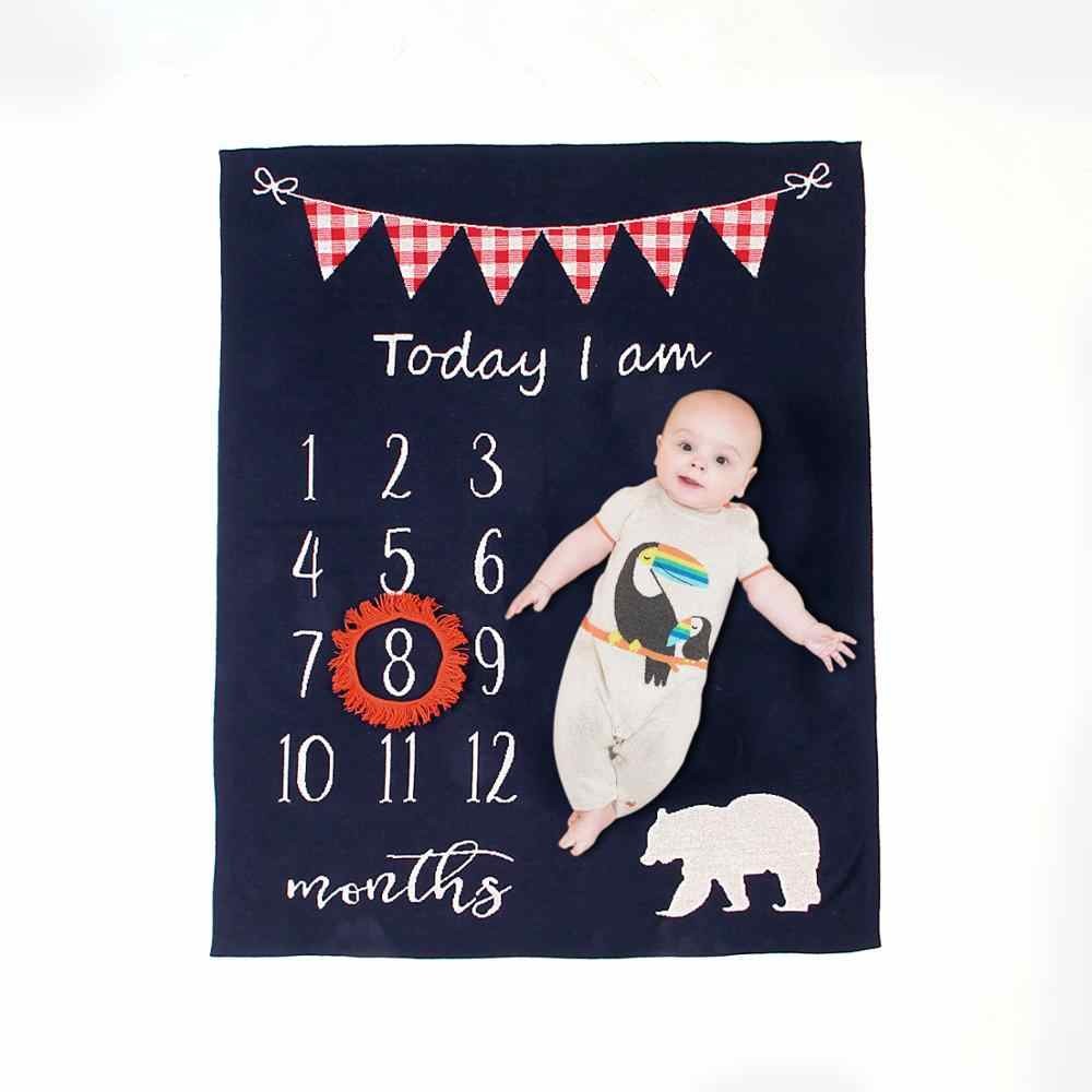250 GSM Baby Monthly Milestone Blanket Fade less Machine Washable