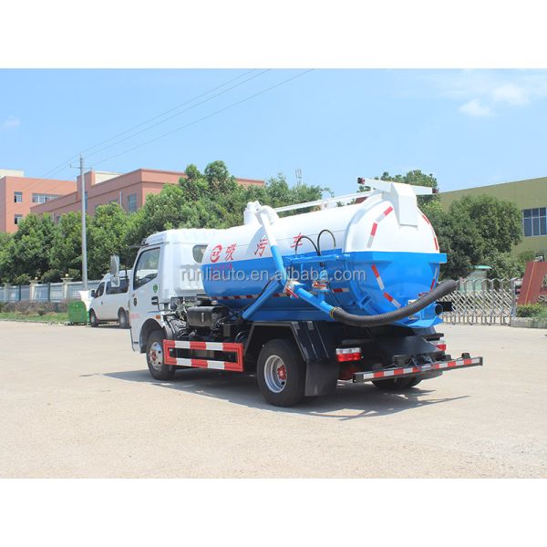 DFAC Dongfeng 5CBM Vacuum Sewage Suction Truck With Pump 5000 Litres
