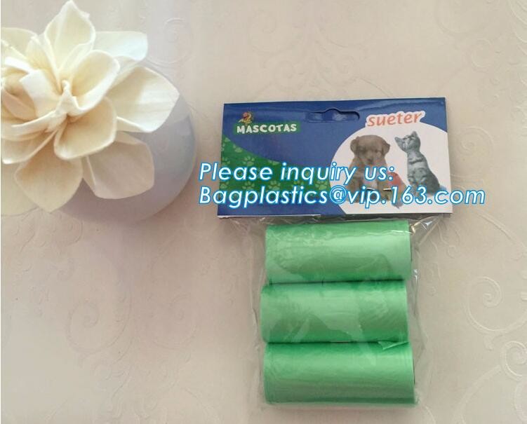 High Quality Eco-friendly Degradable Fashion With Printing Doggy Pet Dog Waste Poop Bags, Eco friendly pet dog waste poo