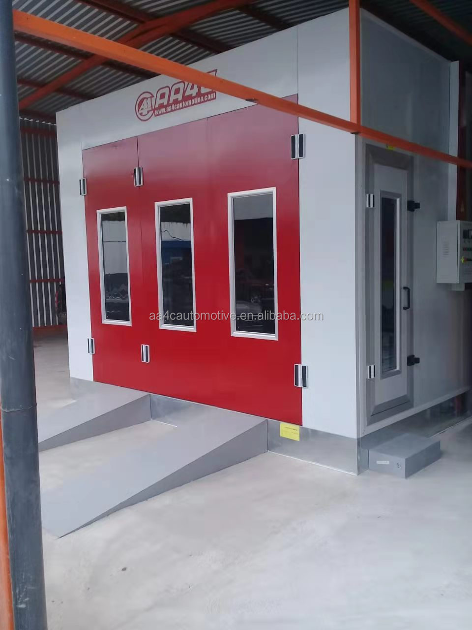 Auto Body Electrostatic Paint Booth Fire Protection Liquid Baking Room 800Pa