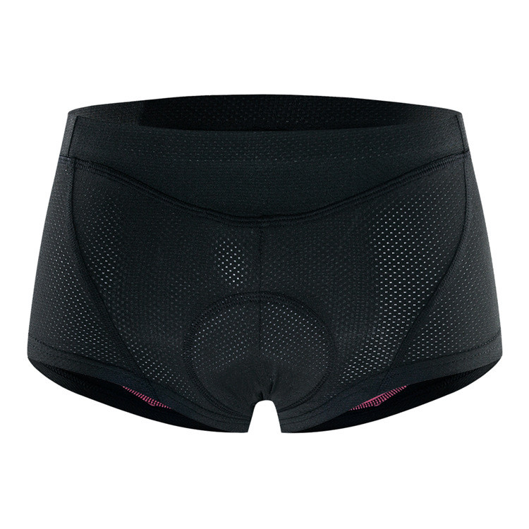 Women's Outdoor Bicycle Biker Underwear Slim Elastic Breathable Shockproof 3D Silicone Cushion Underwear