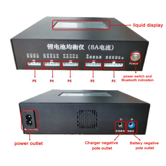 Active Equalizer 24s 48s 10a Balancer Lifepo4 16s Bms With Lcd Screen