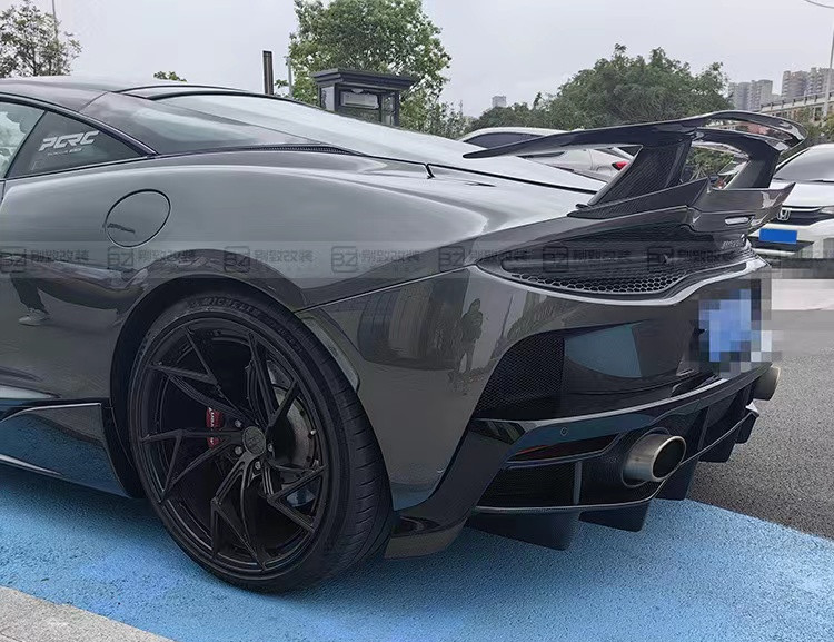 Plastic Black McLaren GT Body Kit Bumper Spoiler Side Skirt Hood