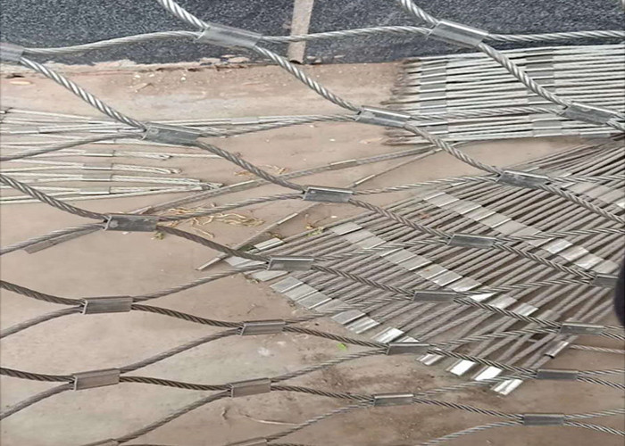 8m Width Stainless Steel Wire Rope Netting Mesh Screen