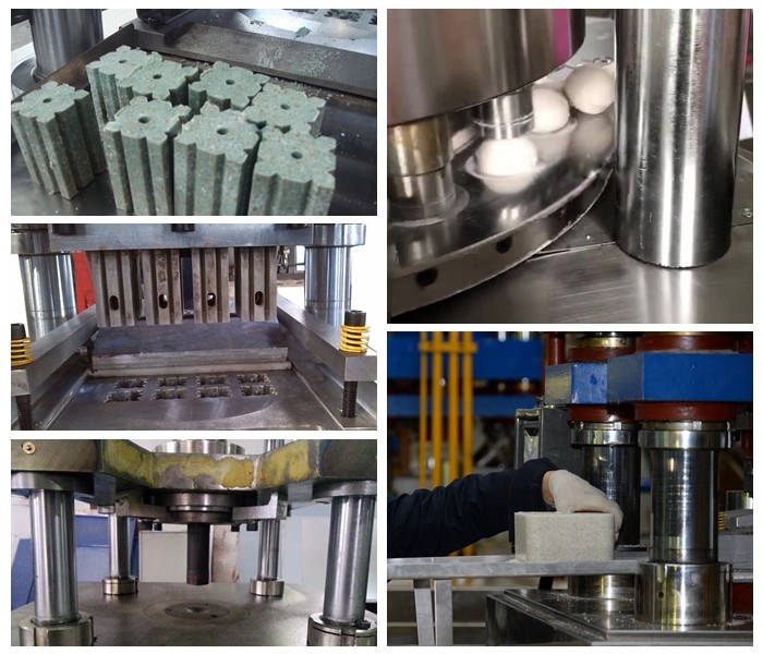 Round Square Shape Hydraulic Tablet Press Machine High Pressure Rotary Salt Tablet Press Machine With Hydraulic Pressing