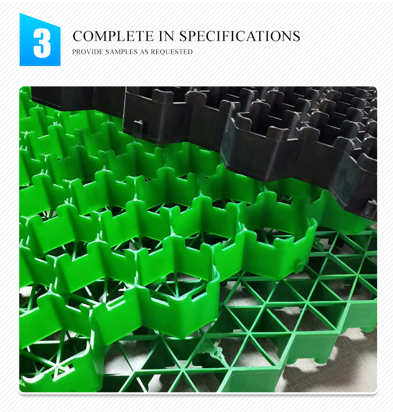 Parking Lot and Driveway HDPE Plastic Grass Grid Paver CE/ISO9001/ISO14001 Certified