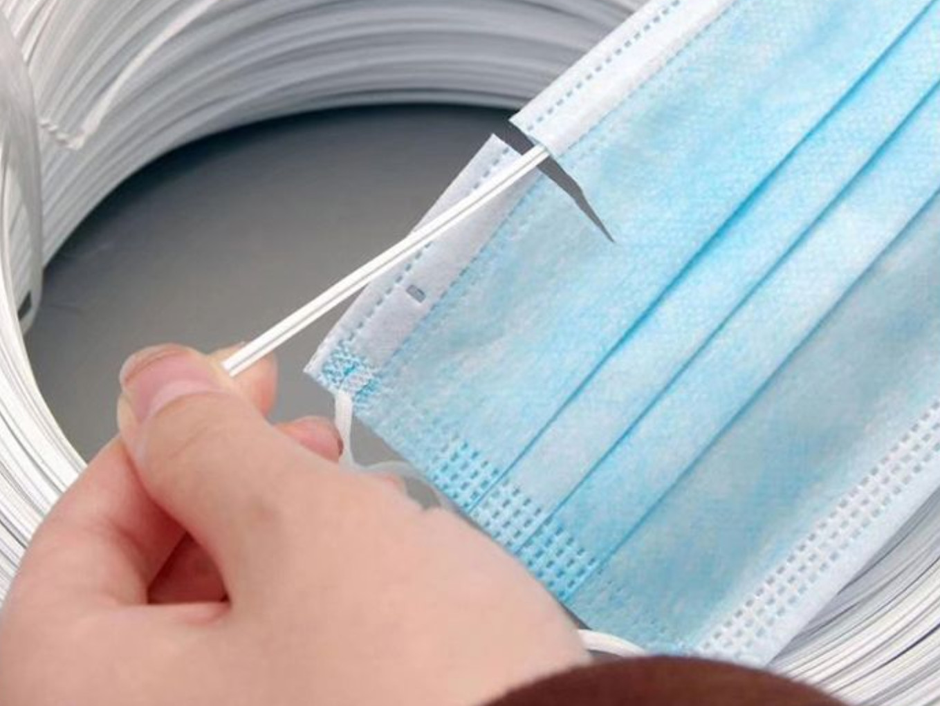 Disposable Face Mask Foldable 0.5mm Metal Nose Wire
