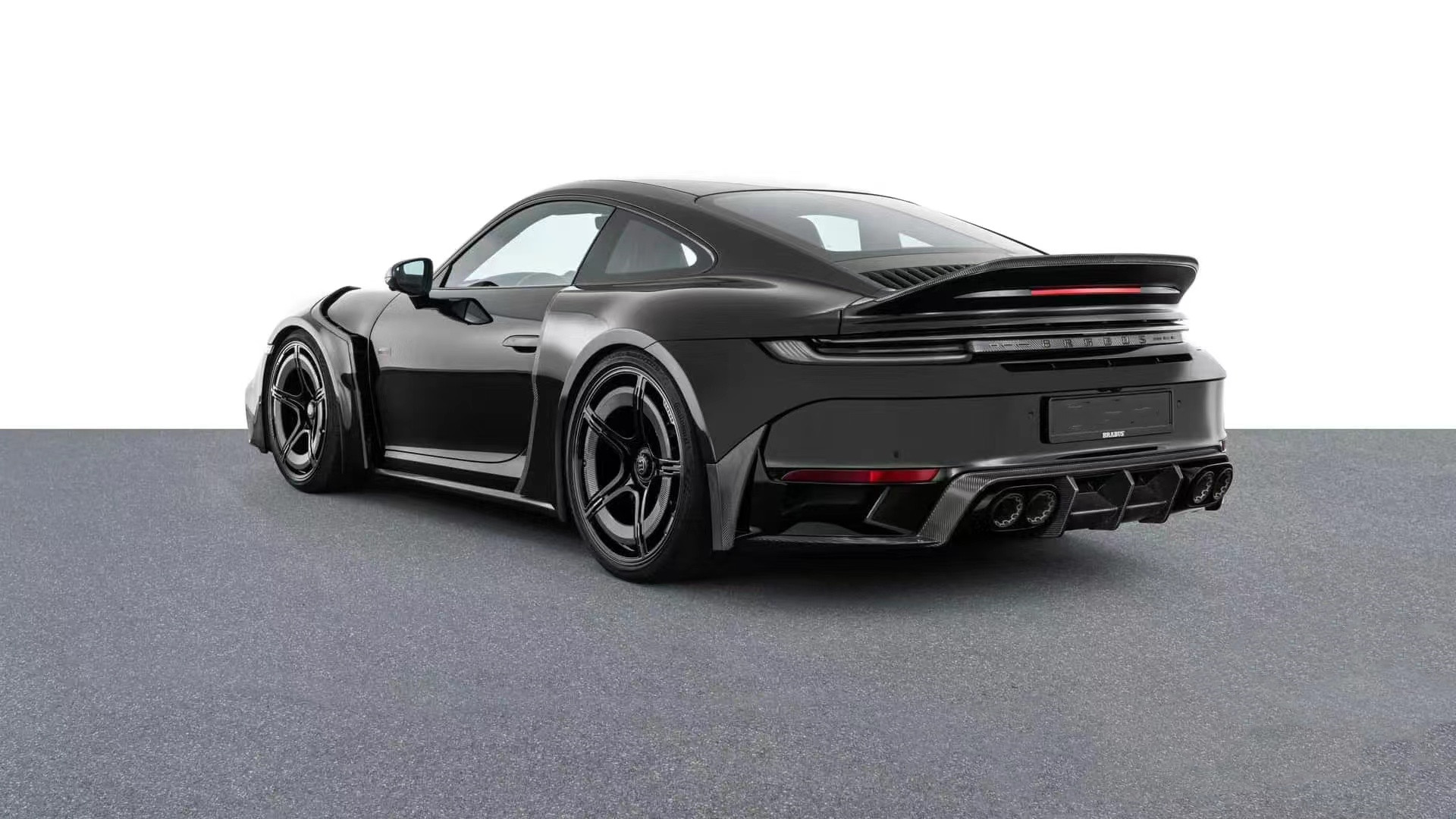 For Porsche 992 Carbon Fiber Spoiler 992 Upgraded BS Style Carbon Fiber Spoiler Tail Fins