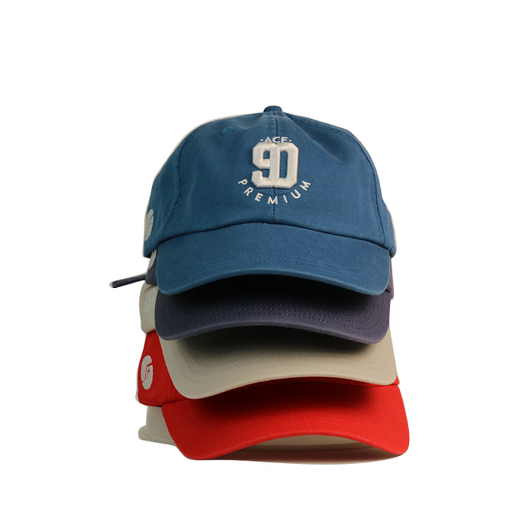 Unstructured Embroidery Logo Custom 6 Panel Sports Baseball Dad Cap