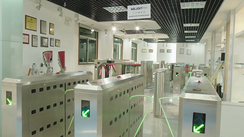 Security Pedestrian Entrance Swing Barrier Turnstile RS232 Access Control Gate