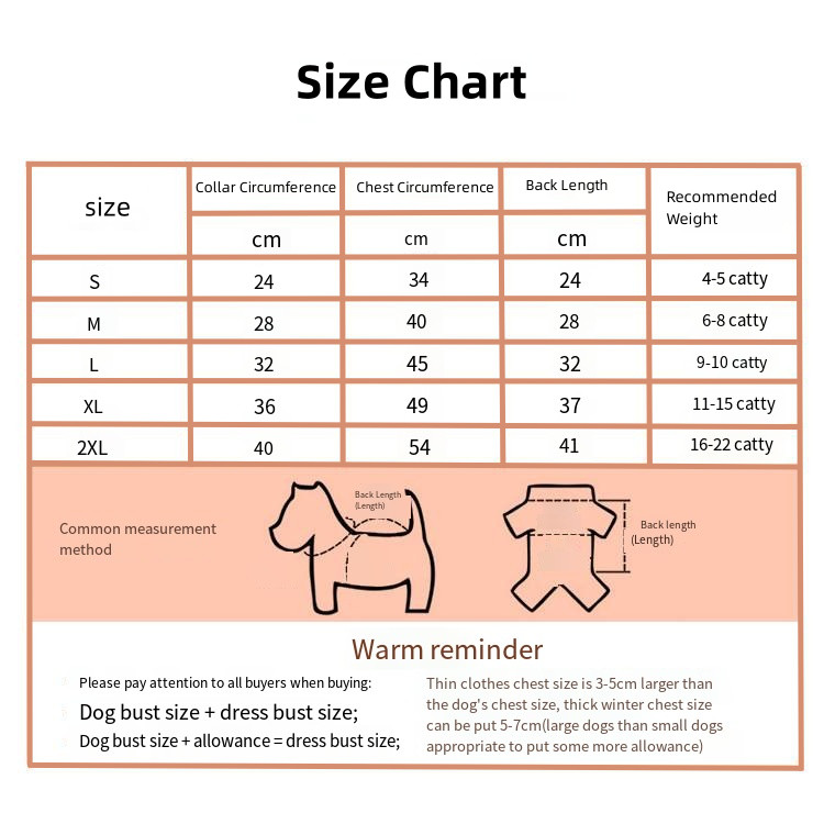Winter Pet Jacket Dog Clothes Traction Zipper Pattern Stay Warm