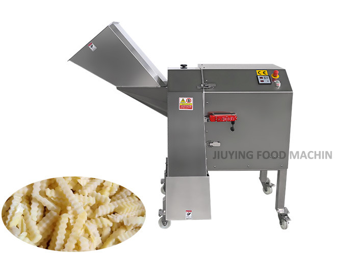 Adjustable Speed Vegetable Processing Equipment Potato Radish Wave Strip Cutting Machine