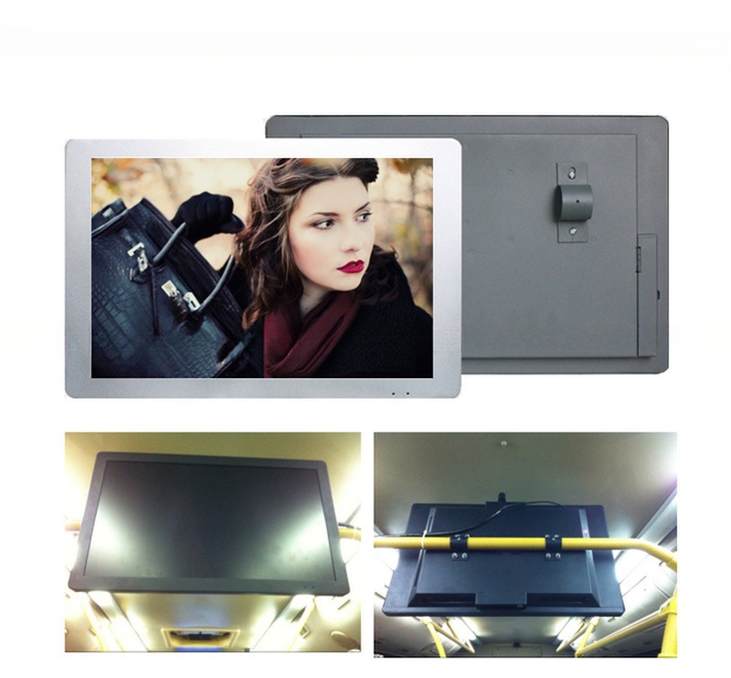 24 Inch LCD Bus Monitor With VGA HDMI AV Input Ports And Mounting Bracket