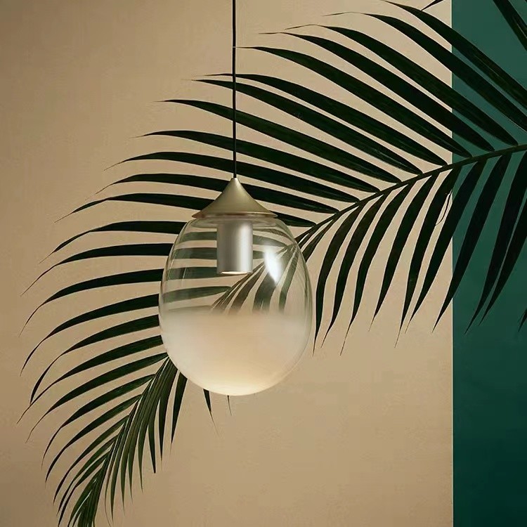 Milk White Glass G9 Bedroom Simple Pendant Lamp Kids Room