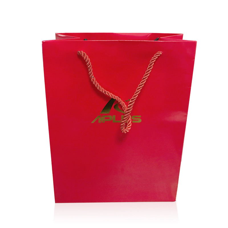 OEM Logo Kraft Paper Shopping Bags With Handles Bulk Matt Varnish
